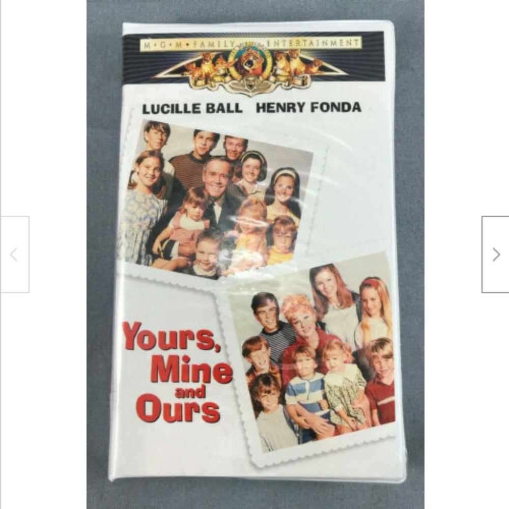 New Clamshell Yours Mine &Ours VHS Video Tape MGM Lucille Ball Henry Fonda 1968